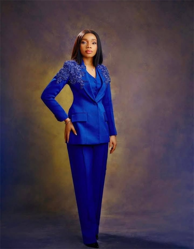 Women'S Formal Wear Tuxedo - Royal Blue Formal Women Suits Set