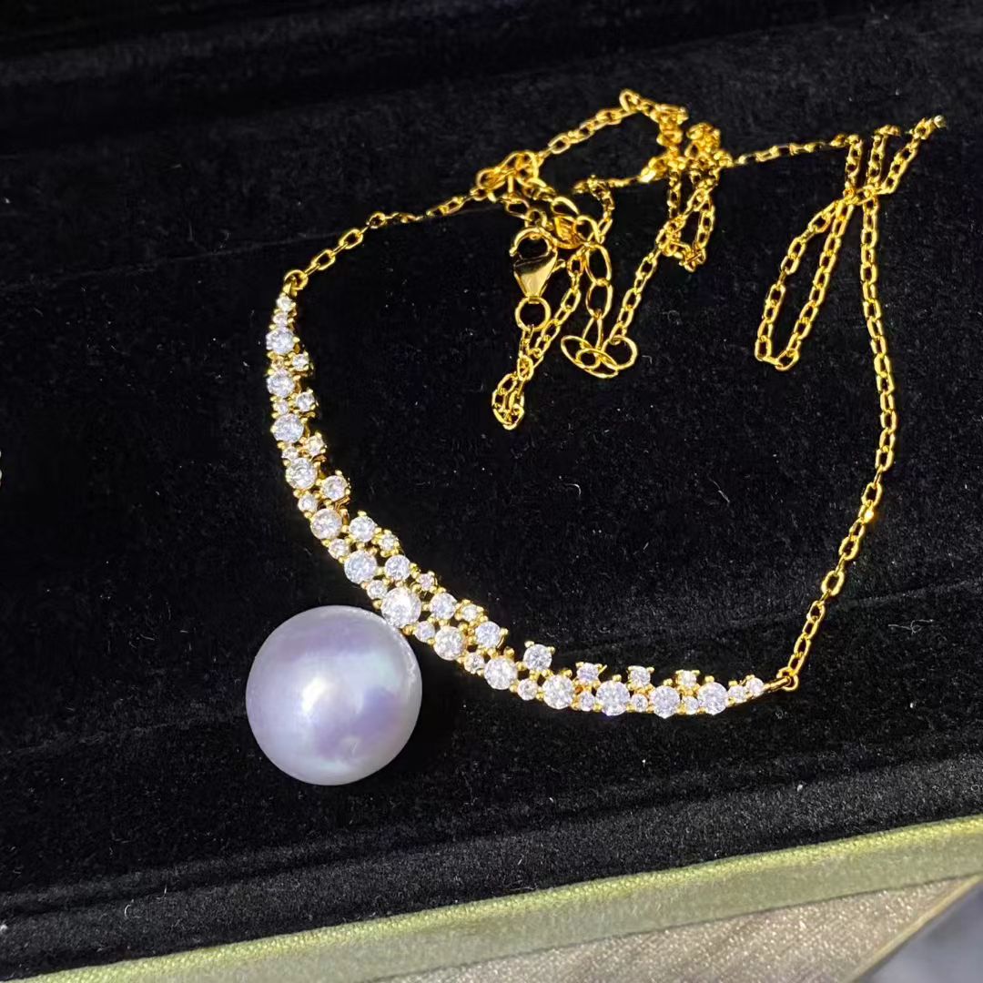 Pearl Necklace Set - S925 Sterling Silver Necklace Findings Jewelry
