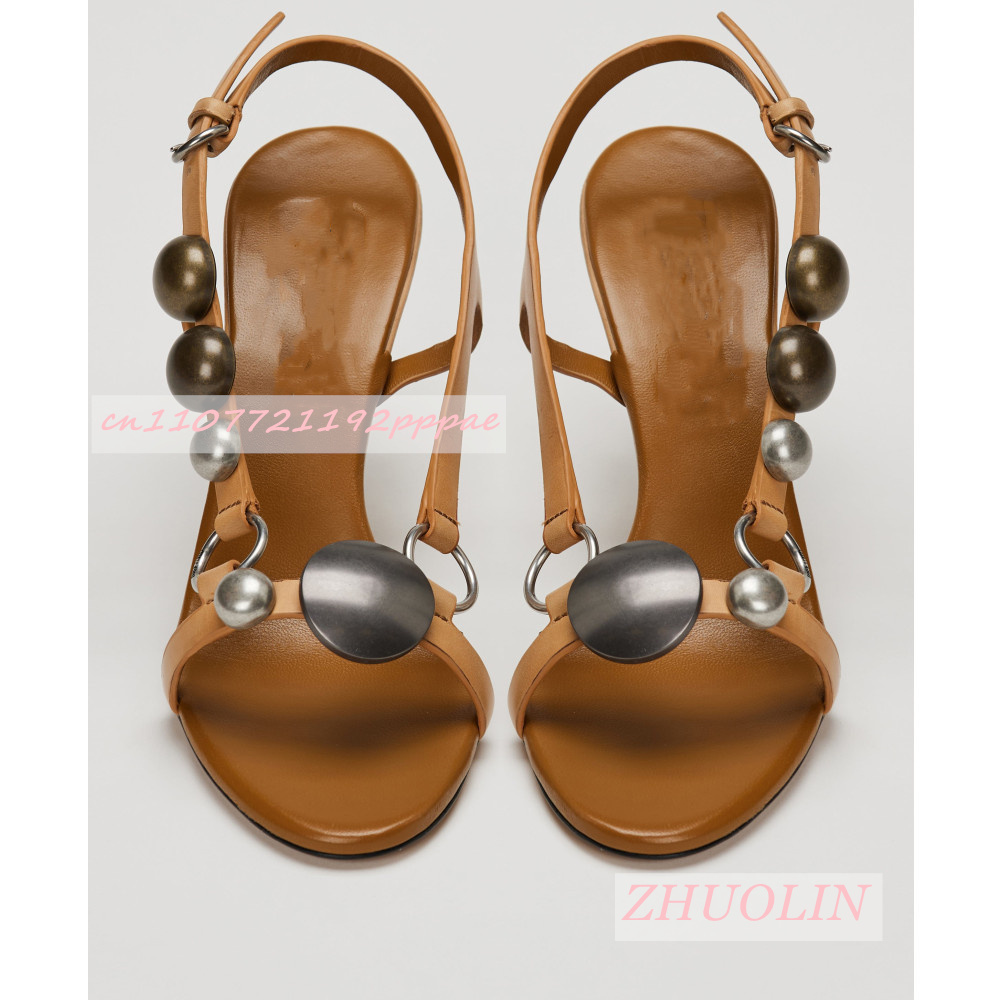 Women Metal Disc Decor Slingba - Women'S Formal Wear For Wedding ulasan dan harga