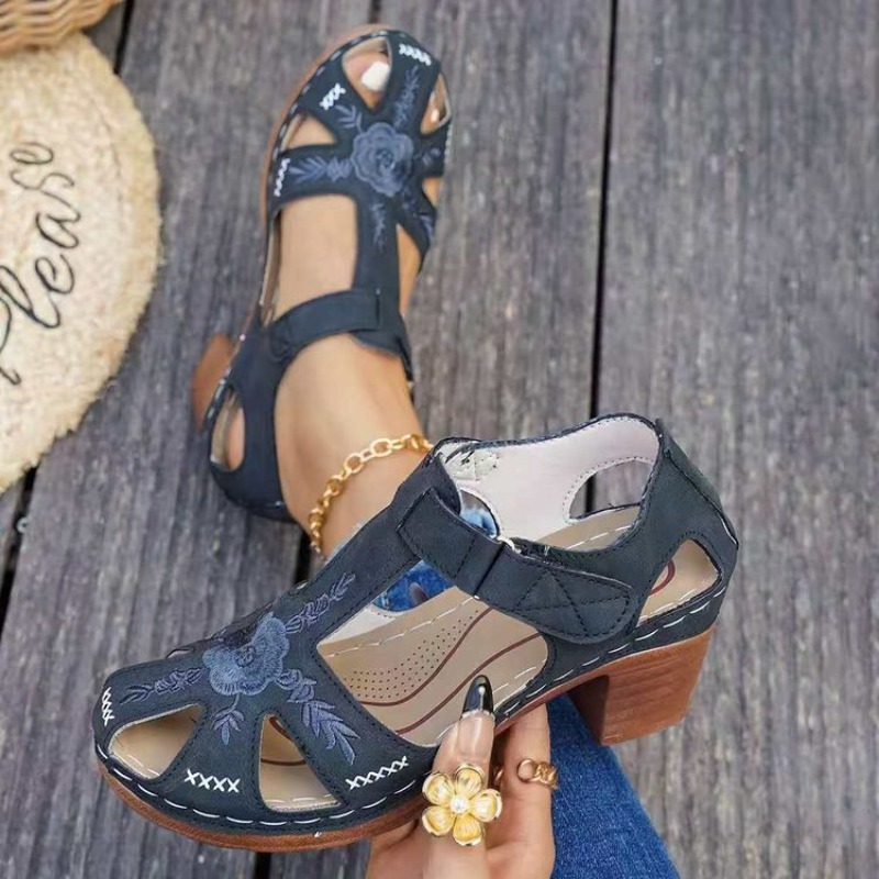 Women's Sandals Mid Block Heel - Formal Women Daily Wear Sandals ulasan dan harga