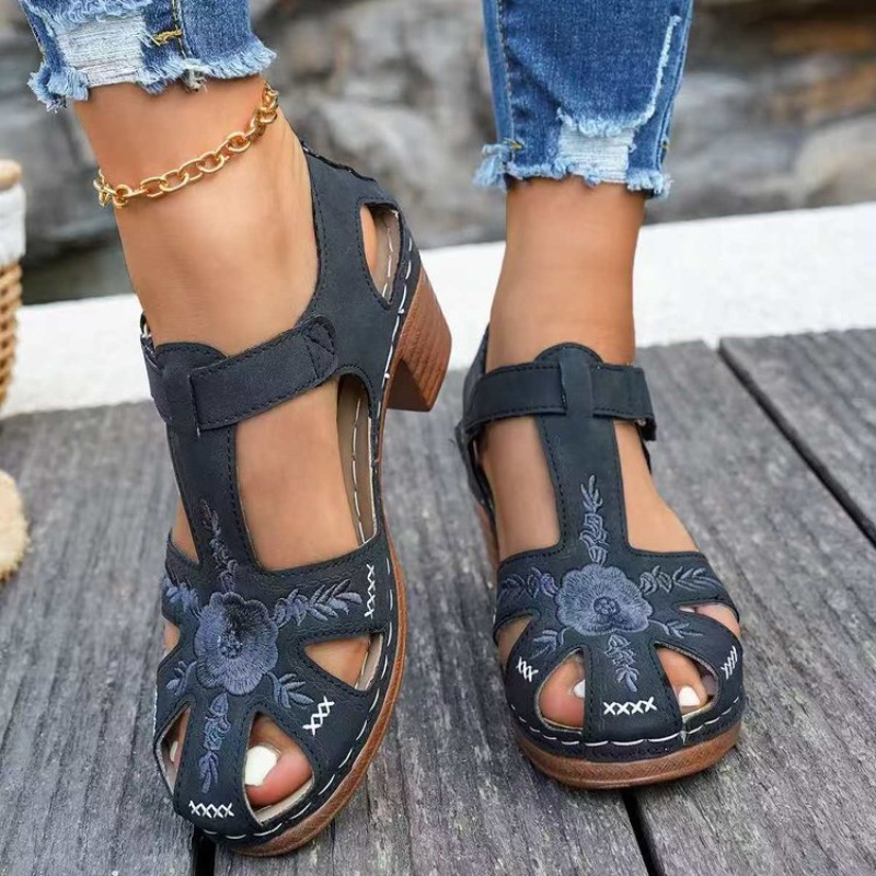 Women's Sandals Mid Block Heel - Formal Women Daily Wear Sandals ulasan dan harga