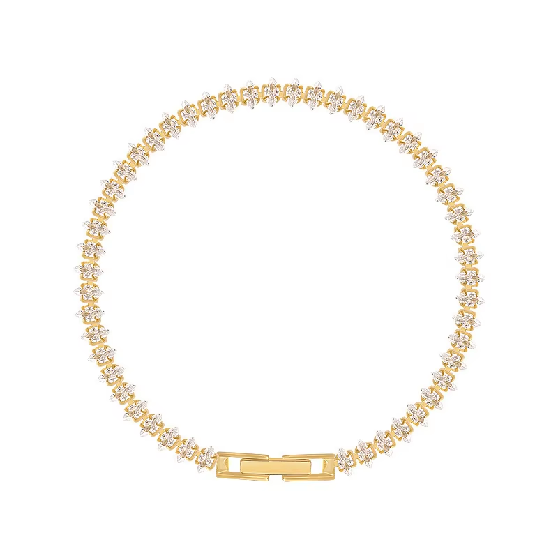 Dainty Gold CZ Bracelet – Wome - Formal Wear Jewelry For Women ulasan dan harga