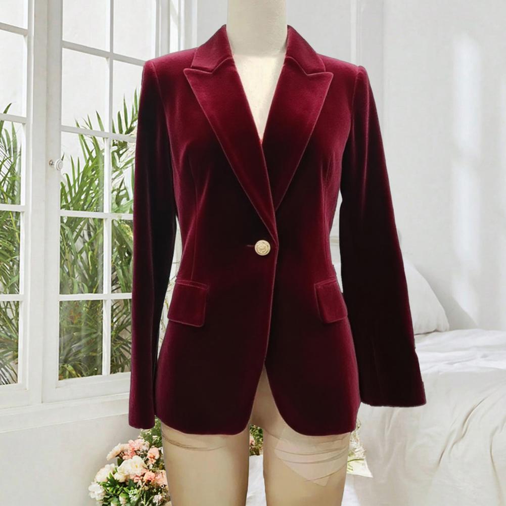 Velvet Large Size Women Prom P - Women'S Formal Wear Tuxedo ulasan dan harga