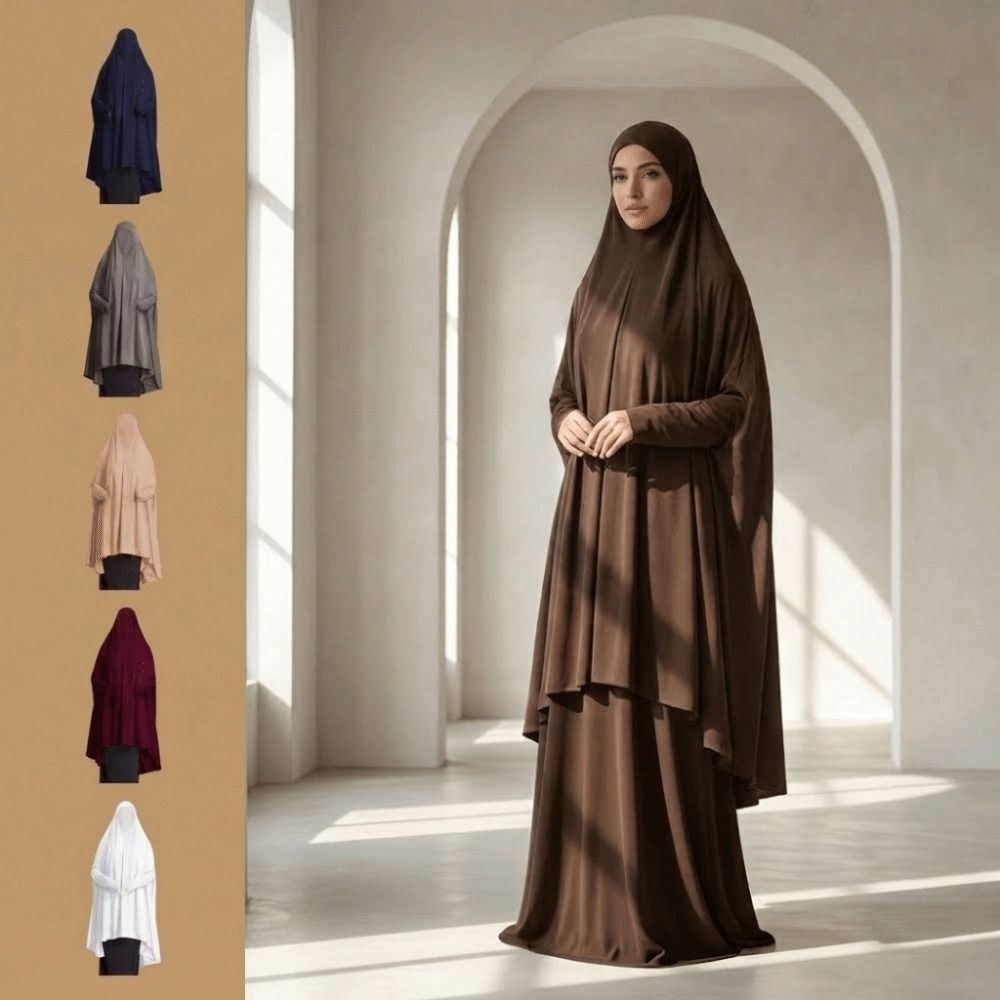 Caftan Plain Muslim Abayas Ele - Women Formal Wear Hijab ulasan dan harga