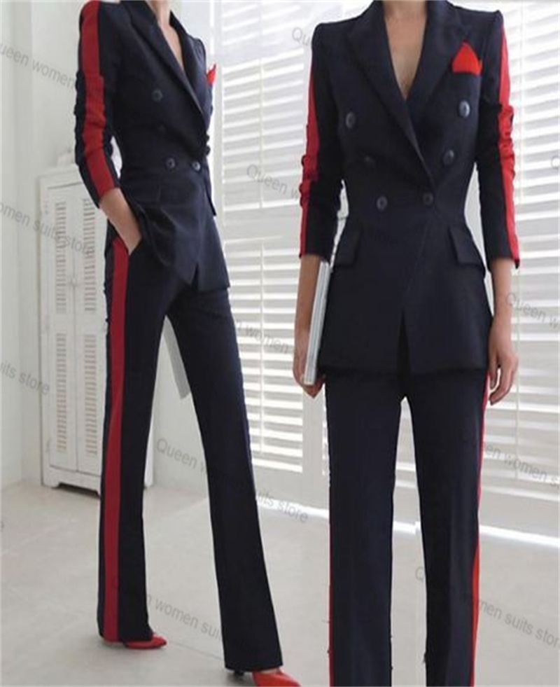 Red Black Autumn Women Suit Se - Women'S Formal Wear Tuxedo ulasan dan harga