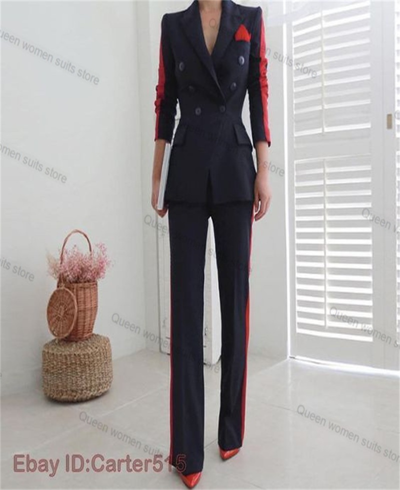 Red Black Autumn Women Suit Se - Women'S Formal Wear Tuxedo ulasan dan harga