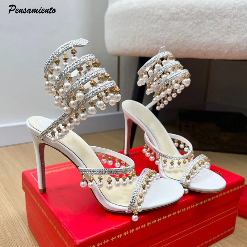 Luxury Rhinestones Pearls Tass - Women'S Formal Wear For Wedding ulasan dan harga